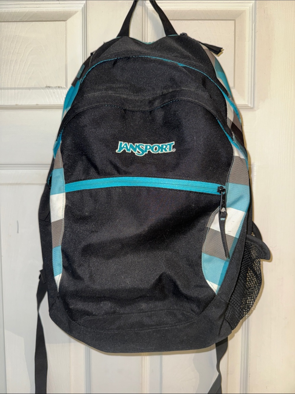 Jansport Black and Teal Accent Backpack